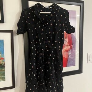 Navy blue flower dress